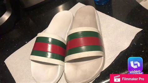 how to clean white rubber gucci slides|How To Clean Gucci Slides .